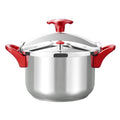 Stainless steel pressure cooker - heavy-duty, explosion-proof, high capacity - suitable for gas stoves and induction cooktops