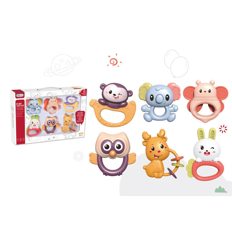 Cross-border   baby rattle boiled molar stick soothes newborn baby tooth glue bed bell toy