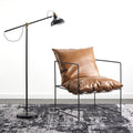 Scandinavian simple lazy sofa fabric iron single lounge chair lunch break accessible luxury reading casual chair bedroom office