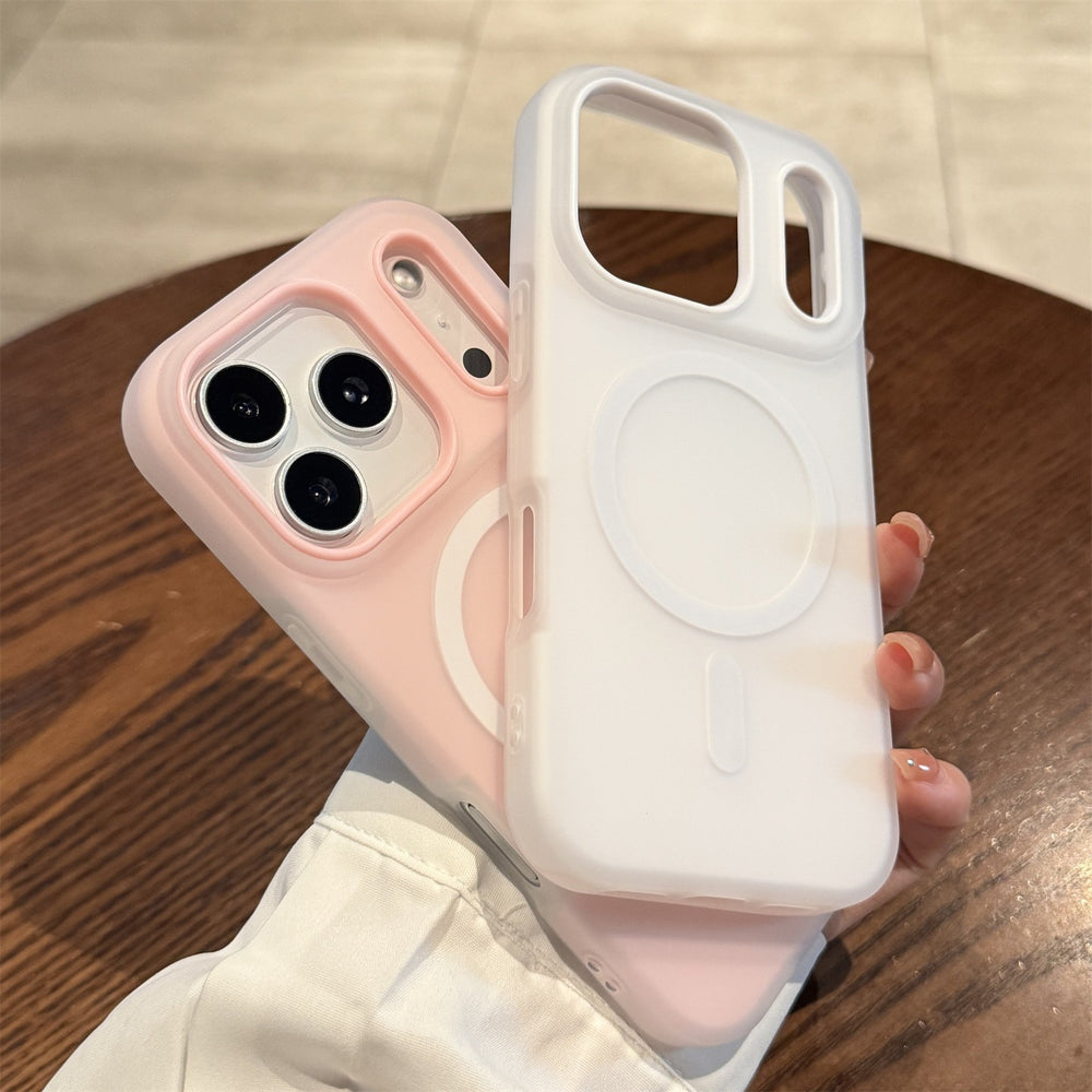 Matte jelly case 2-in-1 apple 17 fashion phone case, compatible with iphone 15, drop-proof minimalist protective cover 16
