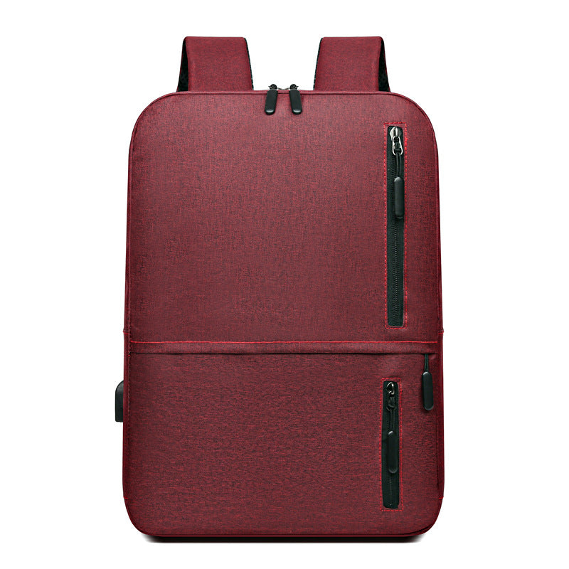 New Men's Oxford Cloth Business Commuter Computer Bag Large Capacity Business Travel Backpack Rechargeable USB Bag