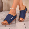 summer new arrival: plus-size wedge heel slippers for women (sizes 36-43). wholesale available. dropshipping to  and