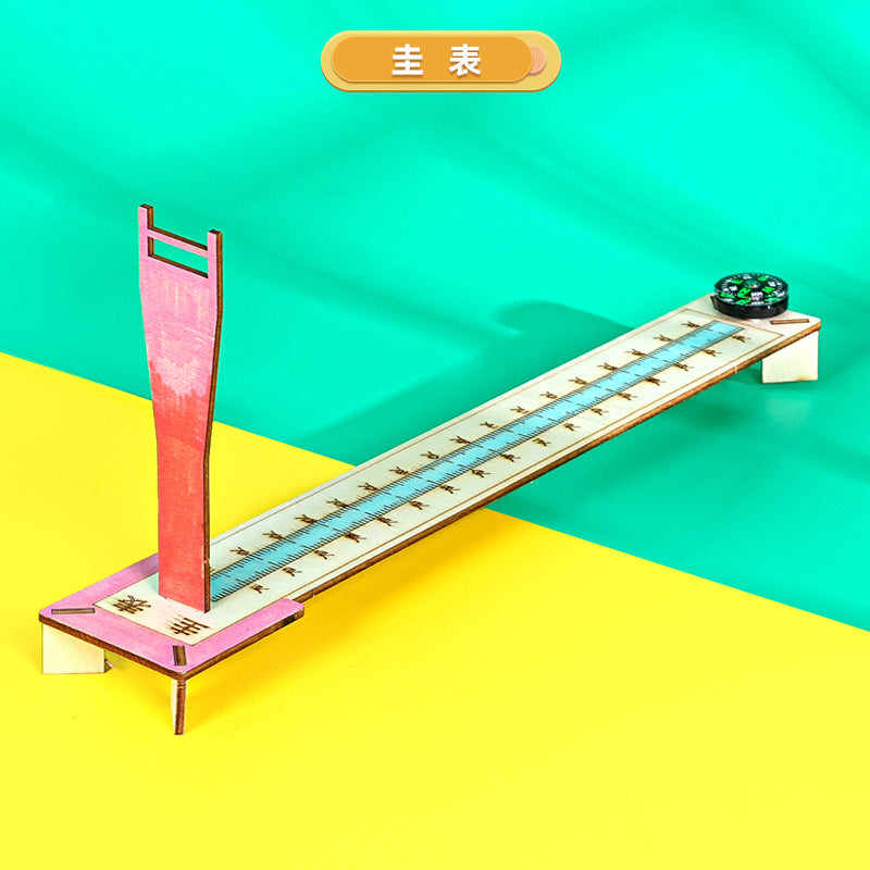 Standard model, small technology production, handmade DIY sun shadow length measurement, twenty-four solar terms, scientific experiment materials