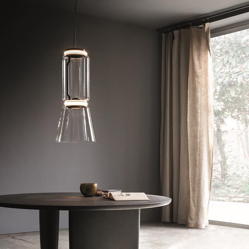 Zhengda home furnishing italian flos import glass height milan led stairwell living room dining room study chandelier