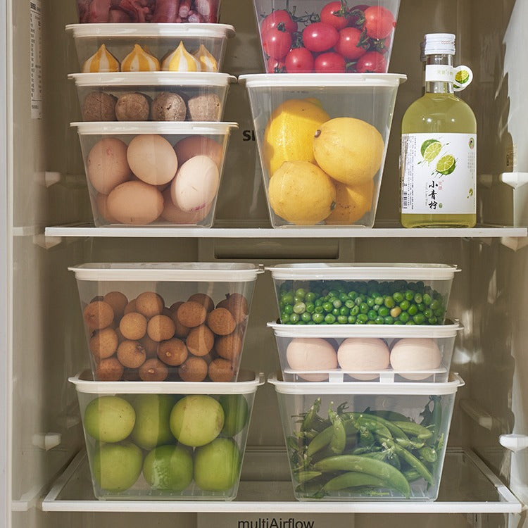 New refrigerator frozen meat box grid frozen sealed box fresh-keeping box onion ginger garlic rice sub-packaging finishing artifact preparation