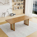 Japanese solid wood dining table for home small apartment wabi-sabi style rattan dining chair table rectangular scandinavian dining table and chair combination