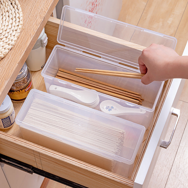 Kitchen Grains Storage Box Sealed Food Grade Noodles Pasta Noodles Storage Box Fresh Food Noodles Box