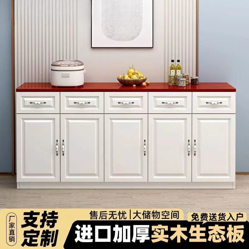 Cabinet for home kitchen solid wood sideboard living room storage cabinet modern casual tea cabinet balcony cabinet multifunctional cabinet