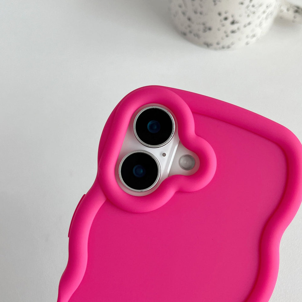 New iphone 17 case - macaron big wave apple 16 candy color soft case wholesale protective cover