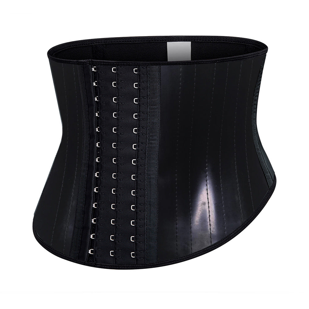 Waist trainer shapewear waist cincher latex sweat waist trainer 25 steel bone rubber corset