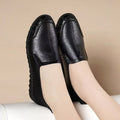 Soft leather soft bottom ladieswear shoes flatsabrasion resistantwaterproofbows work shoes wechat group purchase live broadcast one piece dropshipping