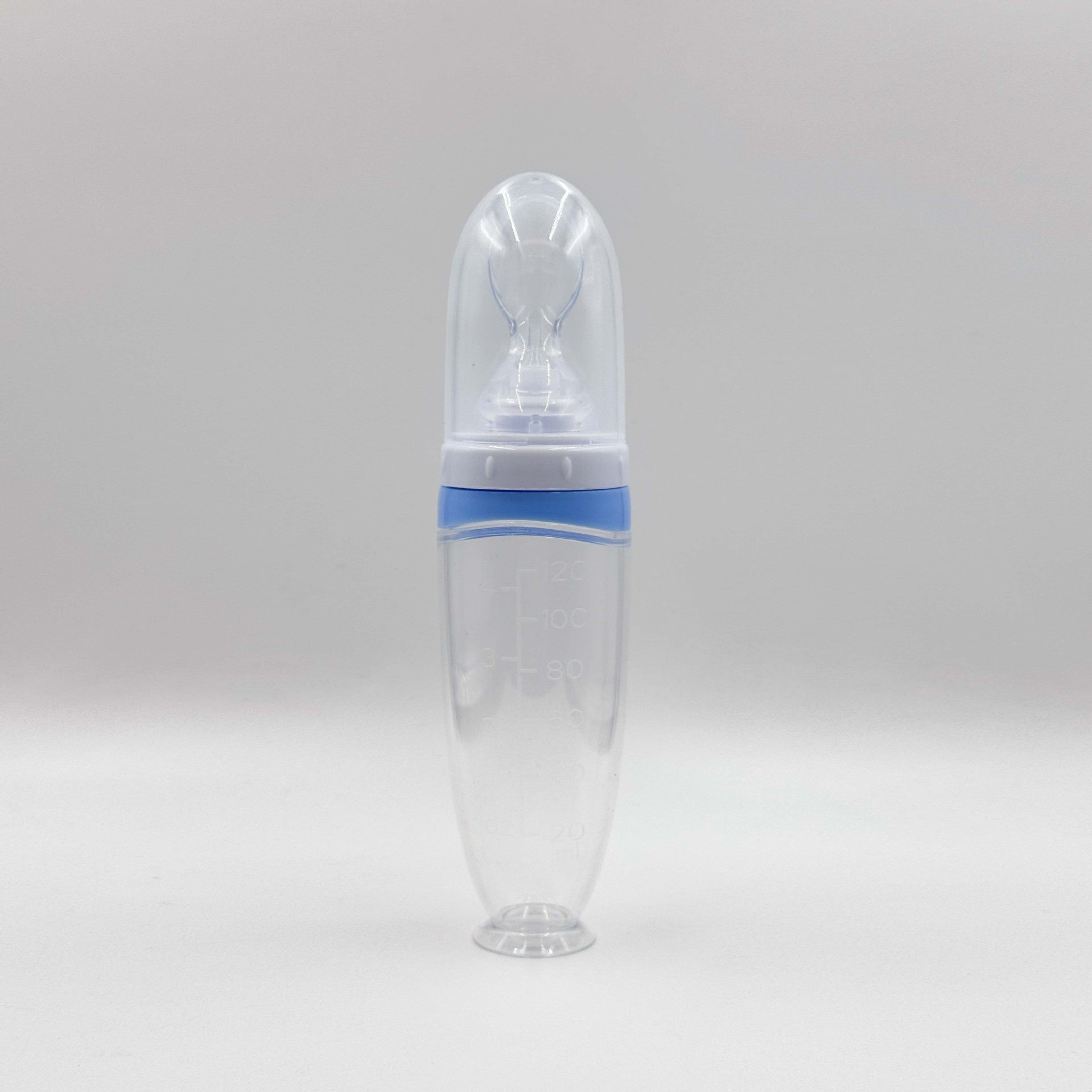 English card baby rice paste bottle extrusion feeding spoon silicone rice paste spoon baby complementary food feeding rice paste bottle