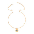 Wholesale solitaire necklace - european & american cross-border high-end jewelry - women's fashion gold-plated devil's eye punk style choker
