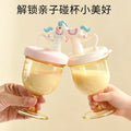 Ppsu water bottle baby training cup highball cup with scale unicorn straw cup children's drinking cup anti-choking