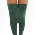 Fall and winter300gpearl velvet heattechoutwearall-in-one pants fleece-linedthickened pantyhose bottom pants
