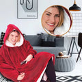 thickened nightgown lazy clothes pullover fleece hooded tv blanket outdoor cold-proof clothes lazy pajamas wholesale