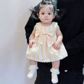 Baby summernew arrivalsweet princess bag skirt baby summer thin one-piece jumpsuit western stylecute sleeveless haki
