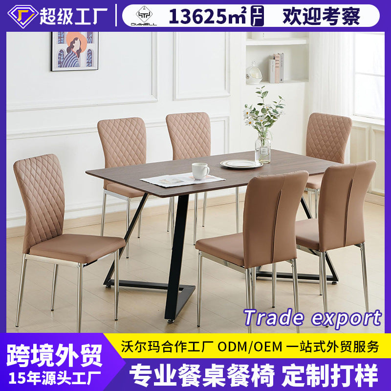 Amazon hot selling light luxury classy dining chair cross-border foreign trade mail order packaging restaurant chairs dining chairs