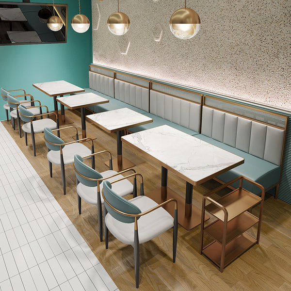Fast food tables and chairs Solid wood small square stool Snack noodle restaurant Breakfast catering Milk tea dessert shop Shaxian store Table and chair combination