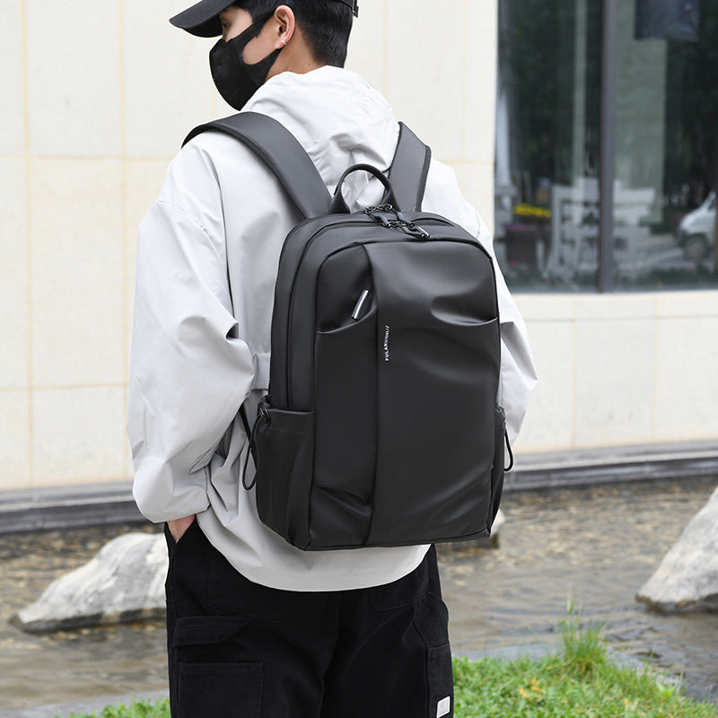 New large-capacity casual simple backpack men's multi-functional computer backpack outdoor commuting water-proof backpack
