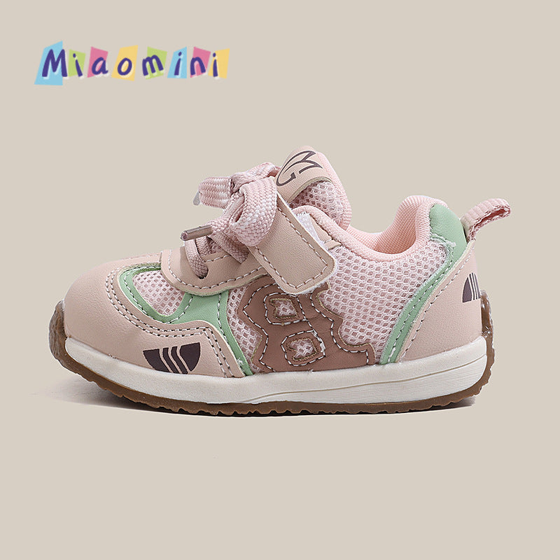 Baby toddler shoes - spring/autumn  collection: color block, versatile infant shoes for boys, soft sole, non-slip functional shoes for girls