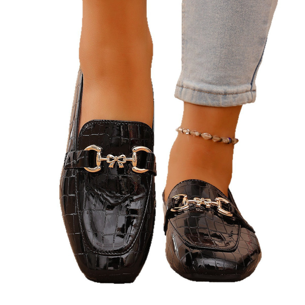 Export  spring new arrival women's shoes british style patent leather flats slip-on loafers flatseasiest for match small leather shoes
