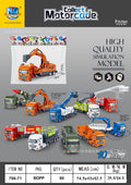 large flatbed transport truck semi-trailer trailer artificial inertia heavy flatbed truck kids engineering vehicle model