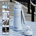 Large capacity 316l stainless steel insulated water bottle - perfect for students, kids, school, and sports - includes straw