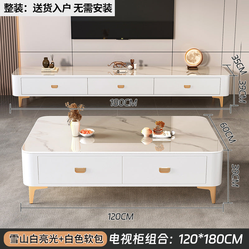 Accessible luxury solid wood coffee table small apartment living room for homecasual modern tea table new arrival small apartment office small table