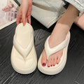 6cm thick-soled flip-flops women's summer outwear soft bottom heightening indoor non-slip beach slippers flip-flops sandals