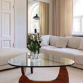 Coffee table solid wood multi-functional tea table living room for home table popularins style populartransparent glass normcore tea table