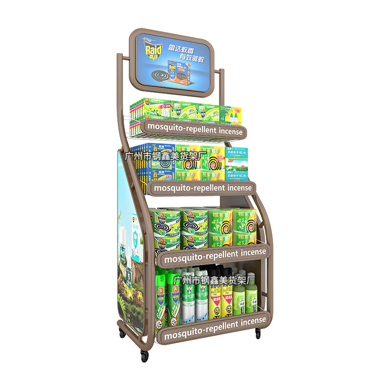 Customized metal shelves, daily general merchandise, paper towels, display racks, iron wire shopping malls, supermarket convenience stores, custom display racks