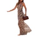summer new women's fashion: european & american style cross-border dress - trendy casual polka dot a-line slip maxi dress