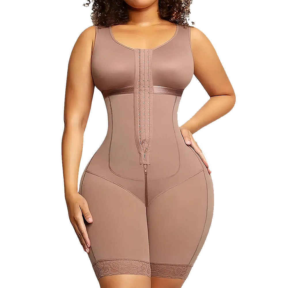 Fashion cross-border bodyshaper jumpsuit plus size waist tightening and abdominal tightening butt lifting tight shaping garment body shaping garment