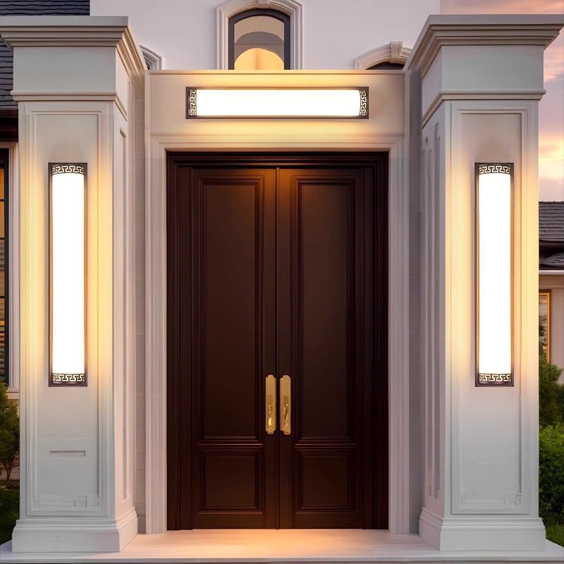 Outdoor wall light waterproof balcony terrace doorway stairway led super bright courtyard entrance outdoor linear wall lamp