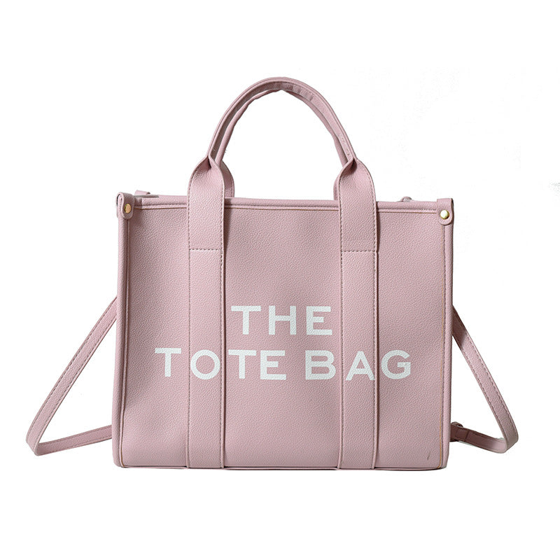 Women's shoulder bag 2025 new style minimalist casual large capacity handbag crossbody bag cross-border letter print tote bag