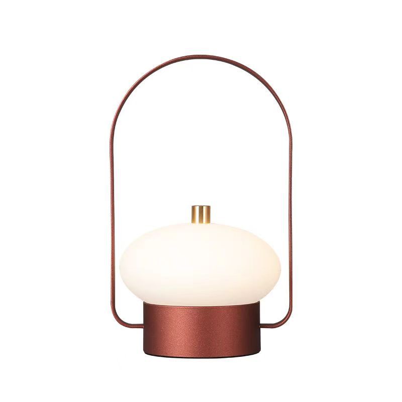 Portable touch-control rechargeable table lamp - outdoor camping dimmable ambient night light - bedroom bedside decor - bar & restaurant lighting
