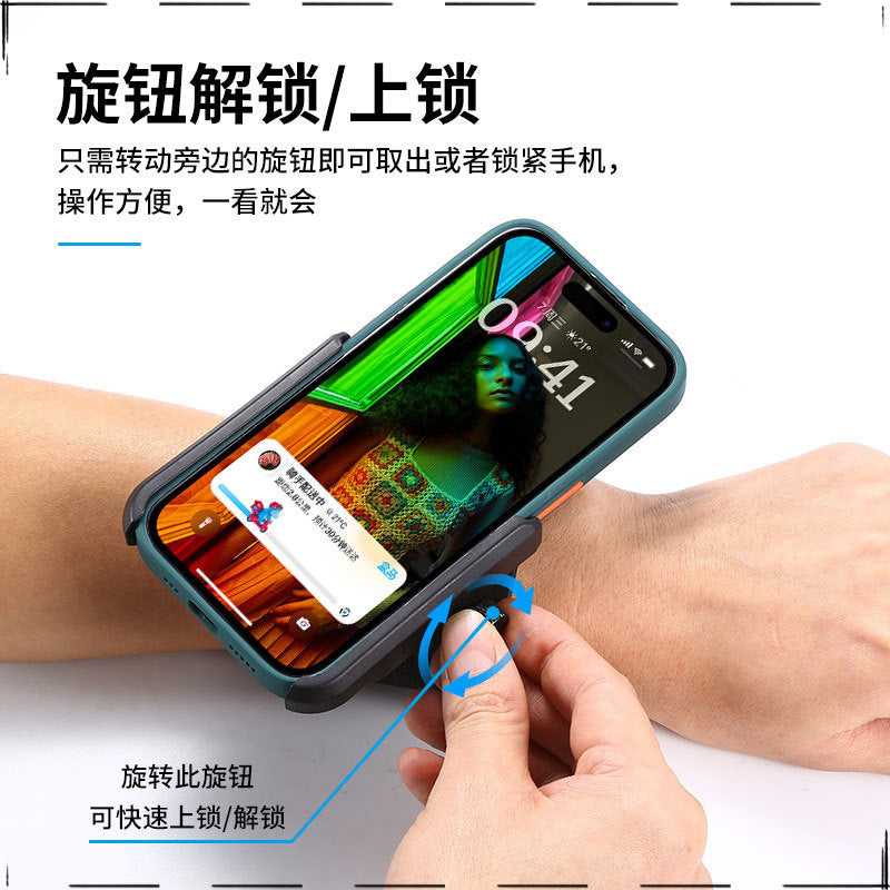 Rotating wrist mobile phone holder Didi driving special arm exercise running wrist strap riding takeaway navigation