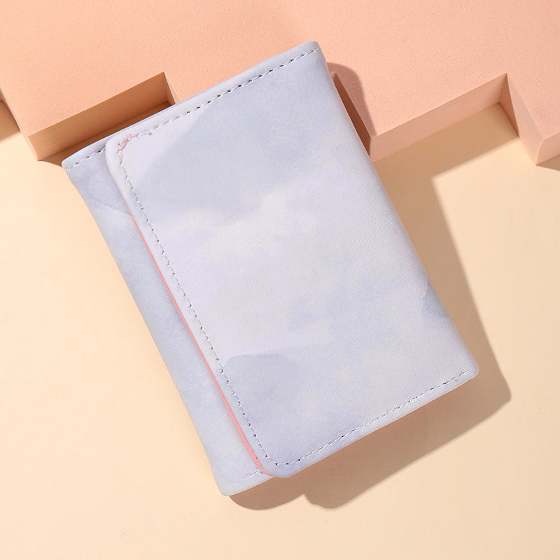 Popular 30% off wallet women's short diamond simple snap button women's postcard driver's license card holder high-end wallet