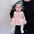 Summer lightweight princess style baby romper dress - sweet lace sleeveless vest dress - super cute romper dress