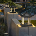Solar powered post cap lights - outdoor waterproof garden lights for pillars, gates, and fences - villa column lights