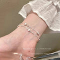Star frosted ball double layer bracelet