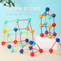 Versatile bead maze geometric construction set - creative diy shape sorter, hands-on skill development, kids' building blocks