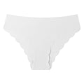 export plus size panties, wavy edge low-rise breathable nylon briefs, ice silk invisible seamless women's underwear