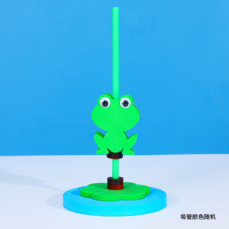 Frontier of science and education children's gifts handmade magnets frog jumping primary school students science experiment equipment set gift box