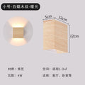 Carpenter's wood grain wall sconce - up & down lighting, artistic background, aisle, corridor, entryway, stairwell, balcony wall fixture
