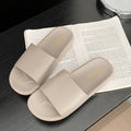 2024 new home indoor slippers for men and women, summer indoor couple beach sandals, flat bottom slides for outdoor wear