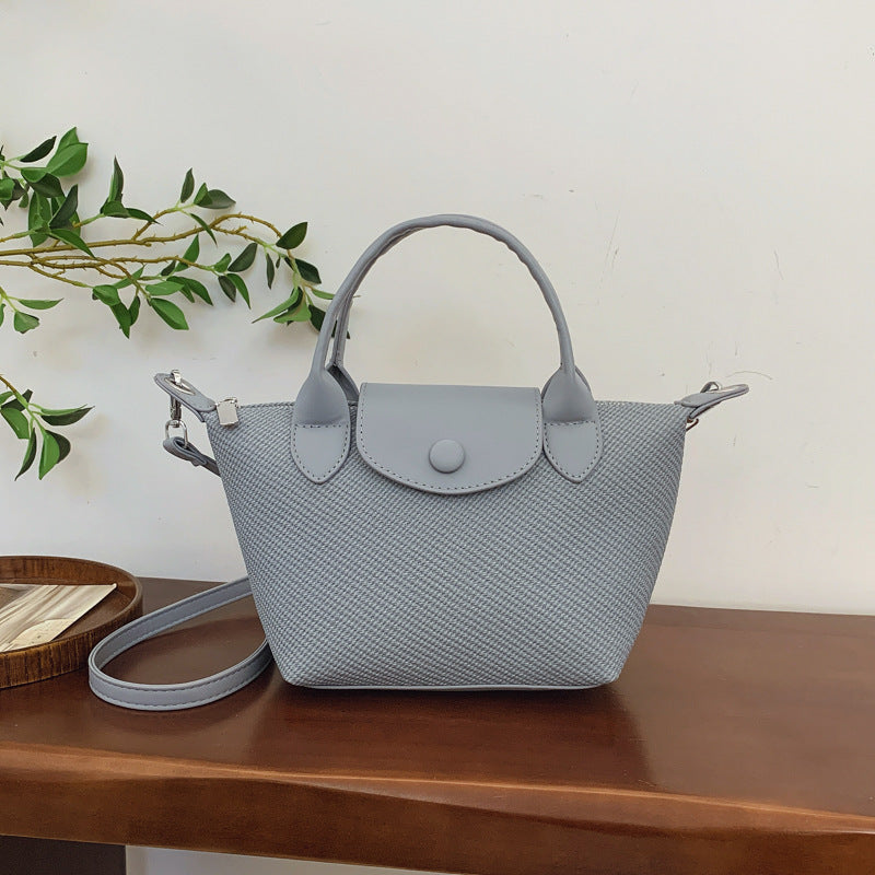 French fashion retro dumpling bag women's 2025 new simple texture shoulder bag versatile messenger bag mobile phone bag