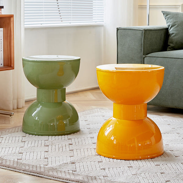 Nordic low stool household plastic stool cream wind dining stool living room coffee table stool creative small round stool door shoe change stool