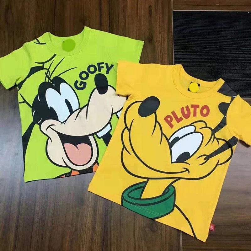 Children's short-sleeved t-shirts for boys and girls, kids' tees, summer  new arrivals, breathable cartoon tops for toddlers and young children